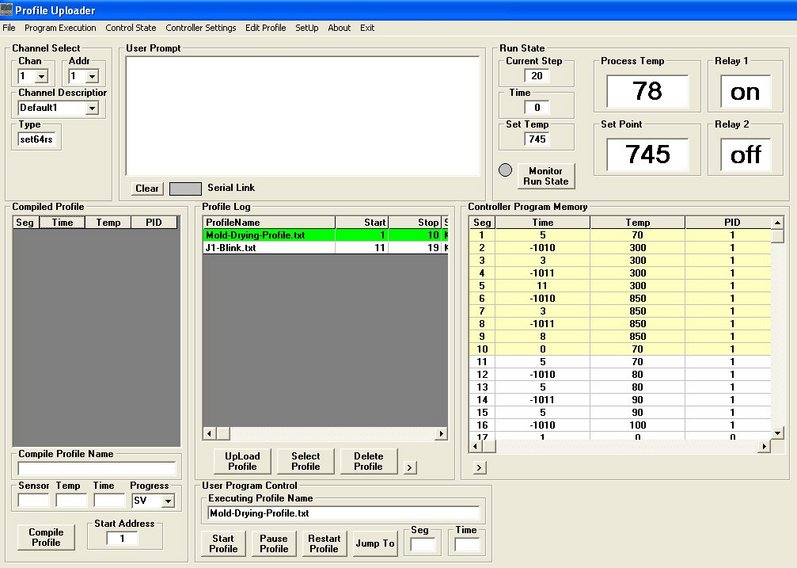 Set64rs XMT63 Temperature Profile UpLoader